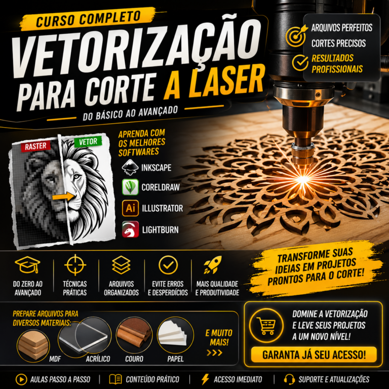 🔥 Domine a Vetorização e Lucre com Corte a Laser!