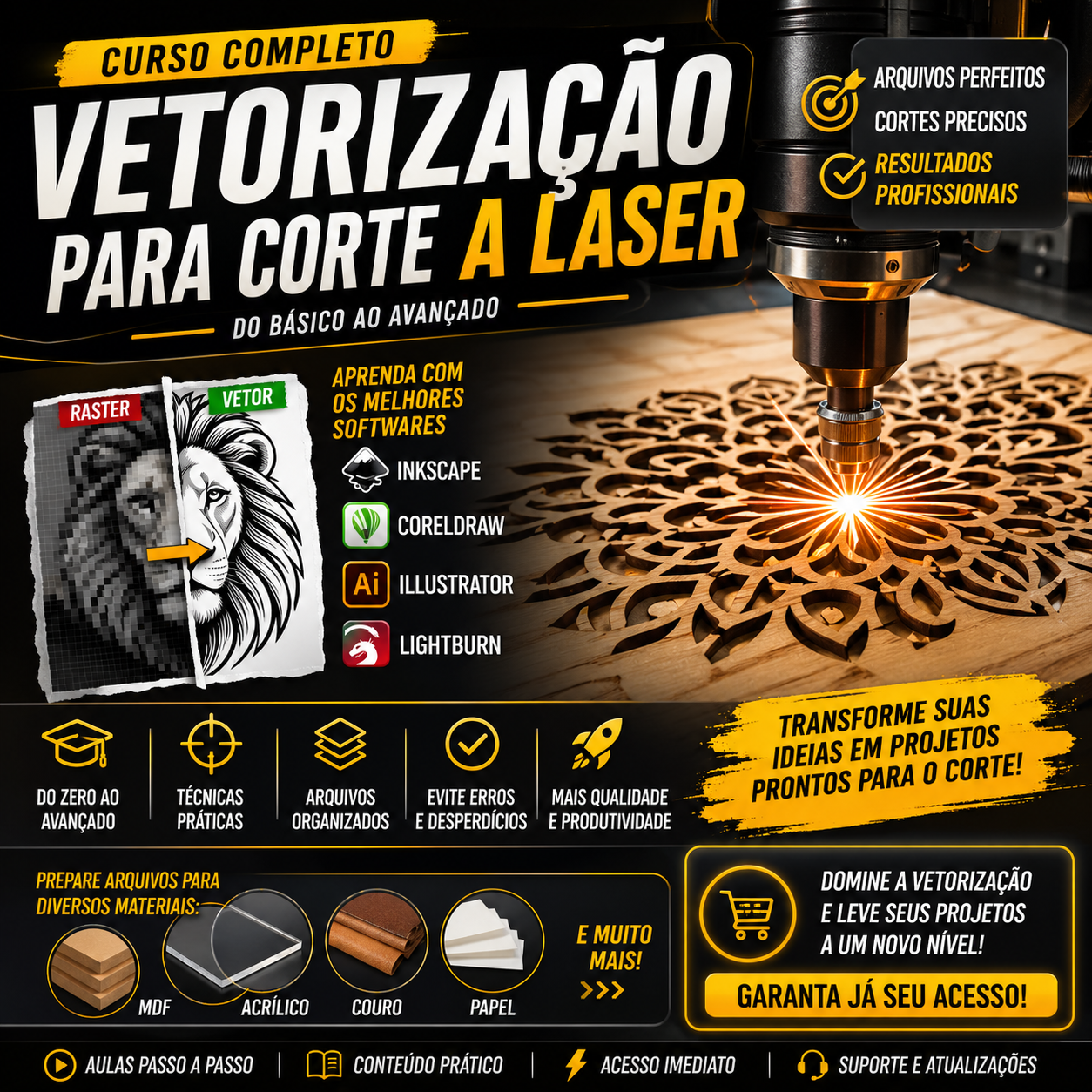 🔥 Domine a Vetorização e Lucre com Corte a Laser!