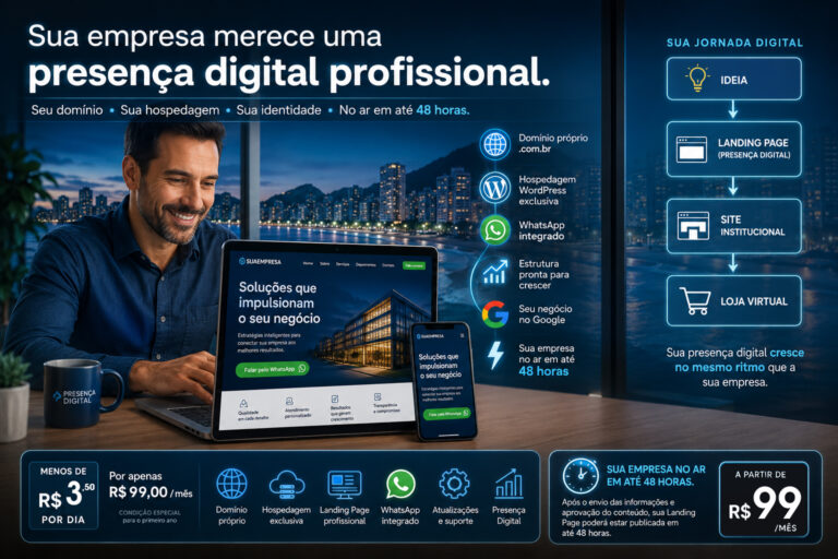 Presença Digital – PLANO PROFISSIONAL